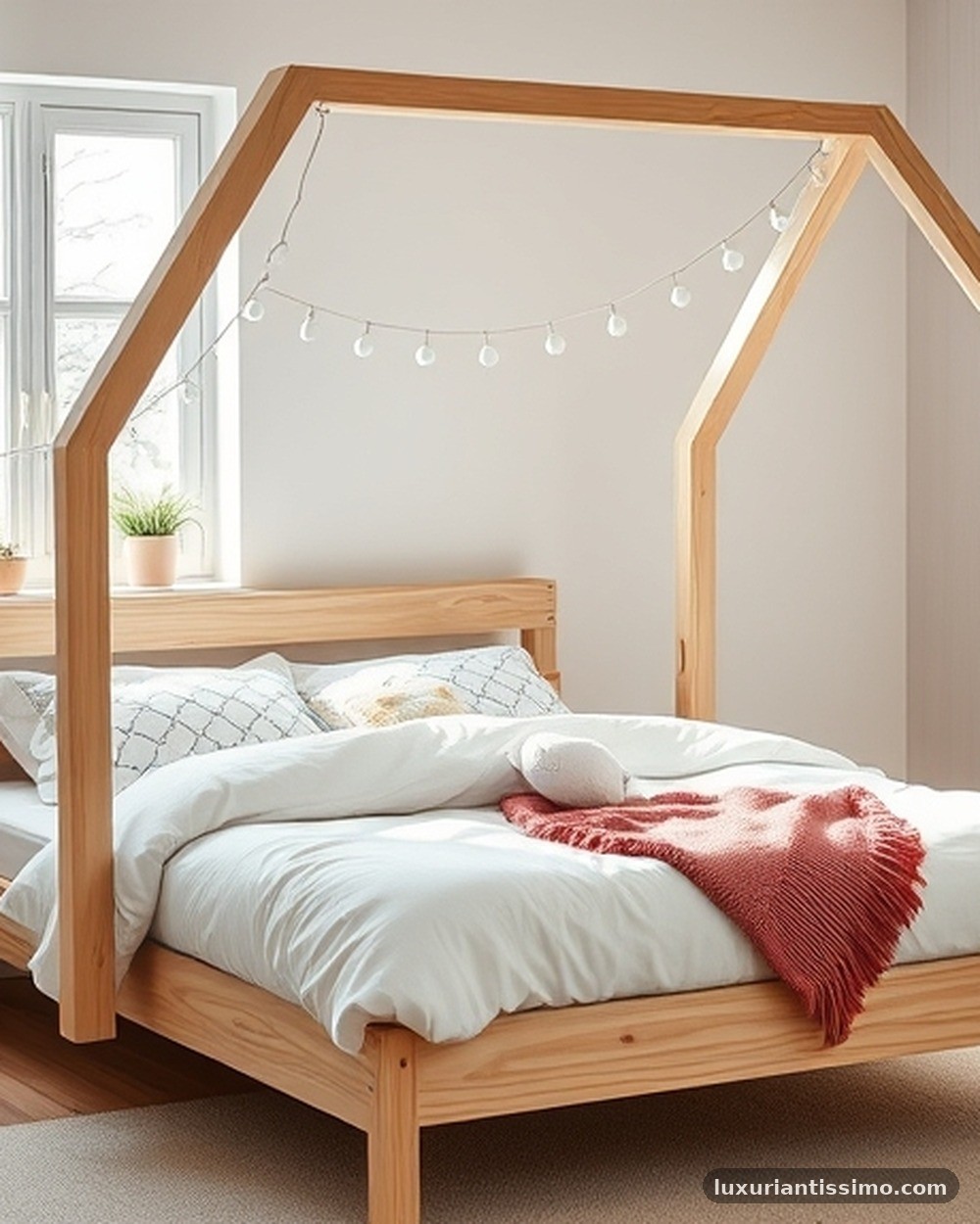8. Scandi-Style House Bed Frame